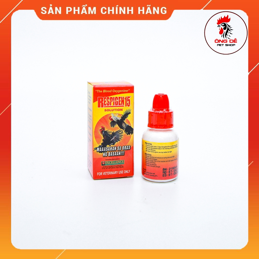 THUỐC NHỎ RESPIGEN 15 - Tăng lực cho gà đá 5ML