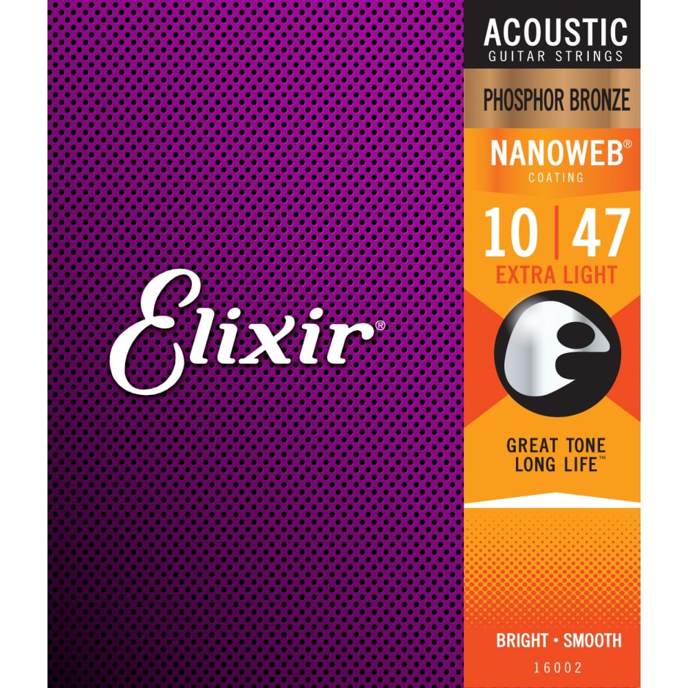Dây đàn guitar acoustic elixir cao cấp | chất âm đỉnh | elixr 10-16002, elixir 11-16027, elixir 12-16052
