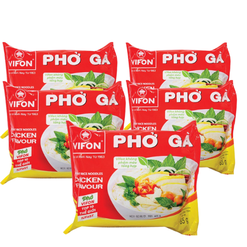 Combo 5 Gói, 10 Gói Phở Bò- Phở Gà Vifon 65gr
