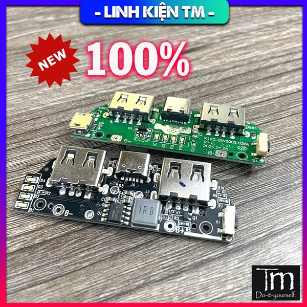 Mạch Sạc Dự Phòng Mới 2.4A