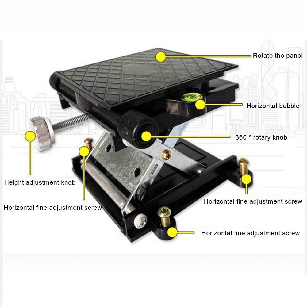 Stainless Steel Lift Table Lab Stand Lifter Scissor Lifting Jack Platform Tool