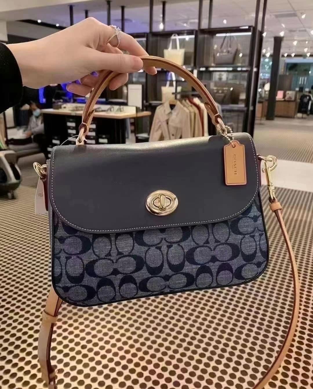 COACH Marlie Top Handle Satchel In Signature Chambray C4921 | Lazada  Singapore
