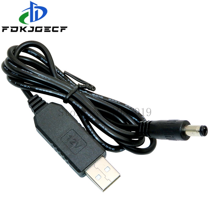 Usb tăng năng lượng Dòng DC 5V để DC 9V/12V đẩy mạnh mô-đun bộ chuyển đổi USB cáp cho Bộ chuyển đổi 2.1x5.5 mét cắm mạch tích hợp