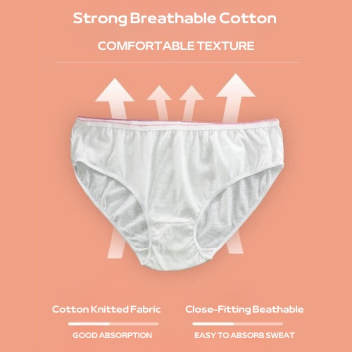 SUMMERGLITZ 6pcs/Pack Disposable Panties Cotton Seluar Dalam Pakai Buang  Maternity Panties Panty Women Disposable Underwear