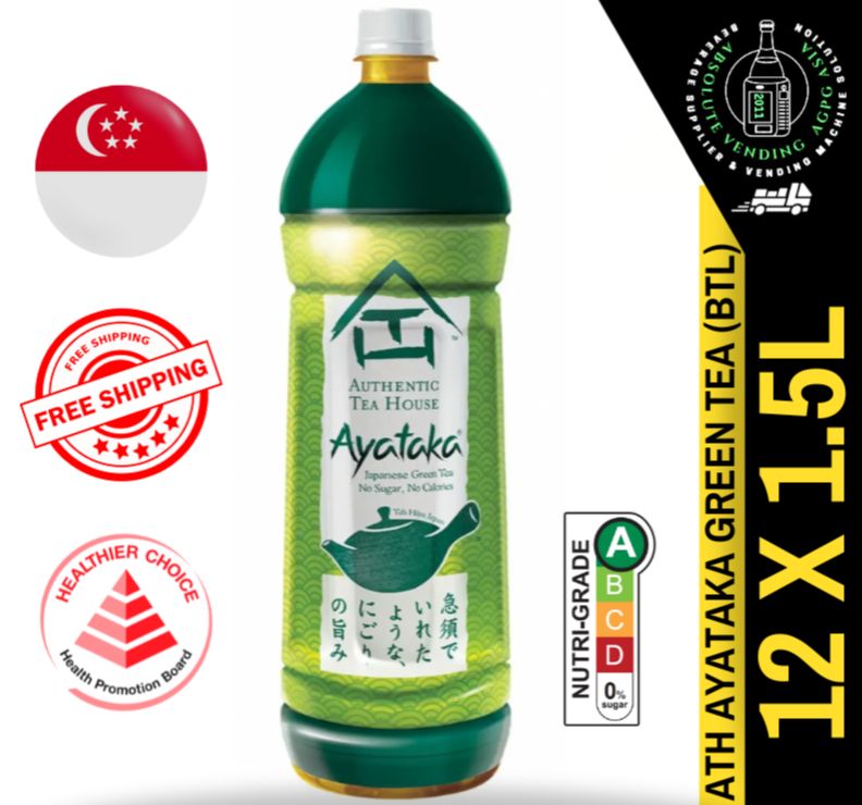 AUTHENTIC TEA HOUSE AYATAKA Green Tea 1.5L X 12 (BOTTLE) Lazada Singapore