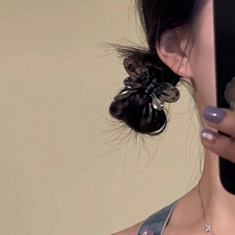 Kẹp Tóc Kim Loại Hình Bướm 3d