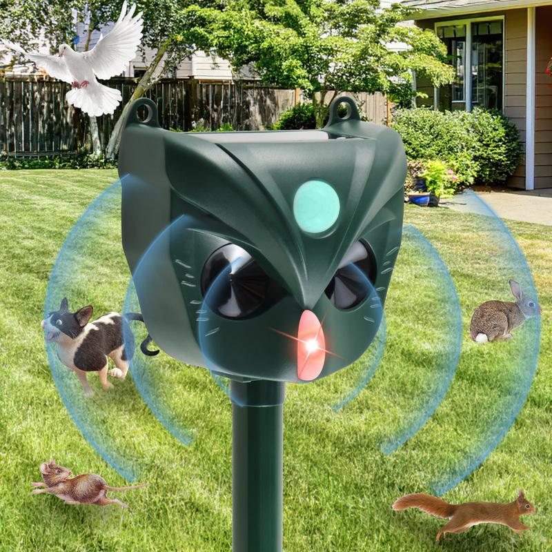Solar Repellent Devices Ultrasonic Cat Deterrents 5 Sensitivity Modes Solar Cat Repellent