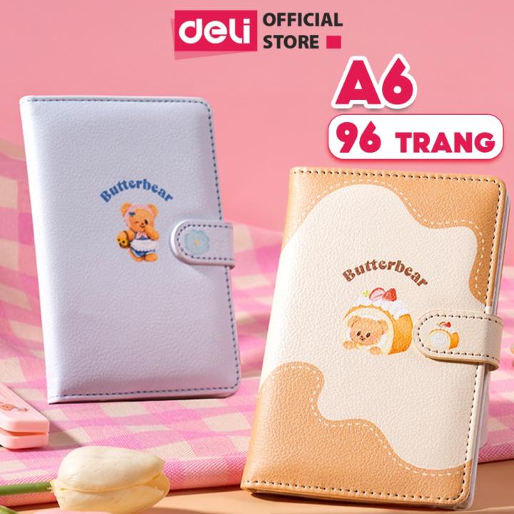 Sổ da A6 Butter Bear x Deli 96…