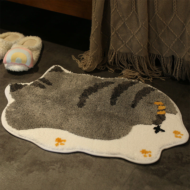 KS Entrance floor mat, entrance door mat, bedroom bedside carpet, bathroom cartoon water absorbing and non slip mat, bathroom foot mat