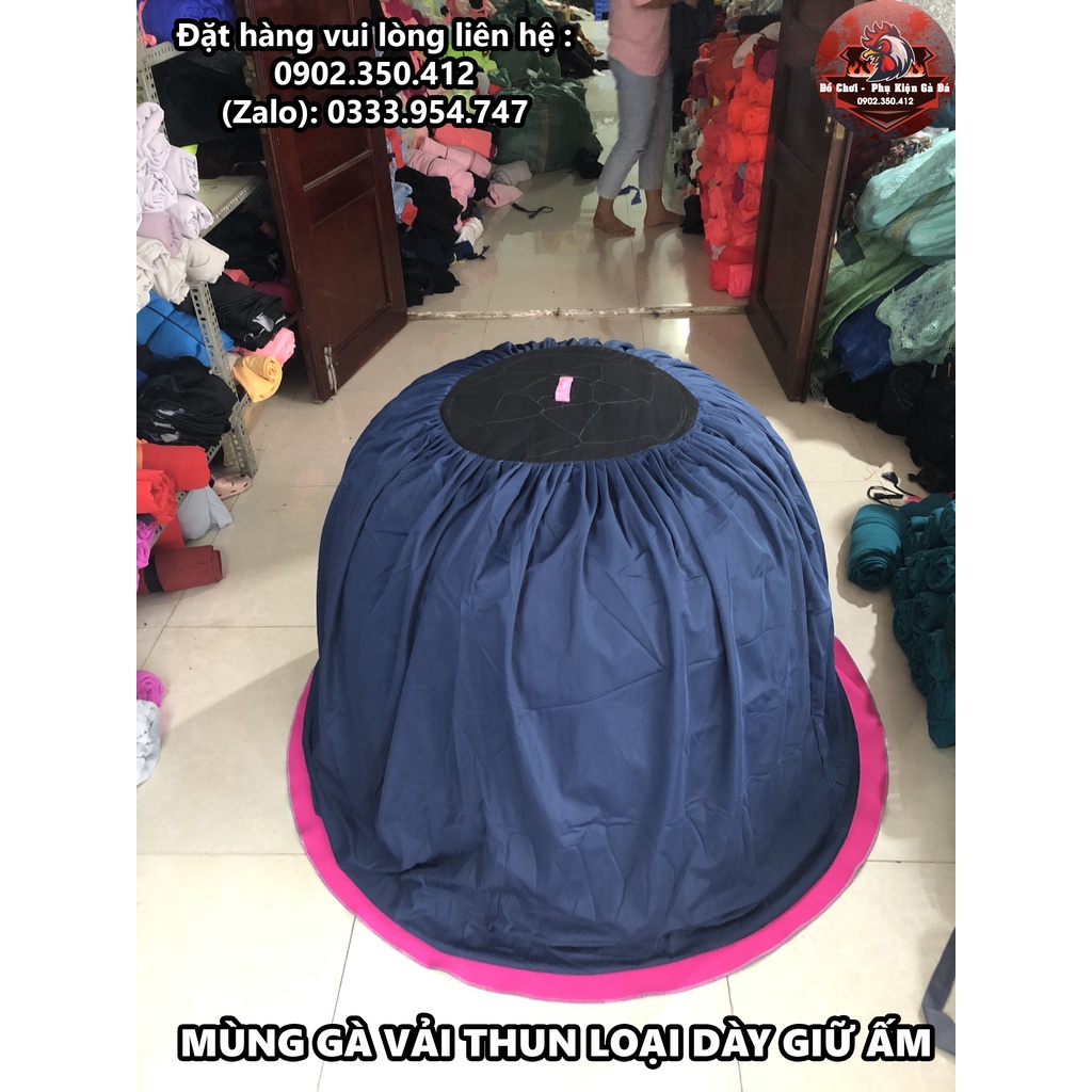 Mùng chụp bội gà nòi vải thun chống muỗi chống gió chống nắng - 1m, 1m2, 1m3, 1m4