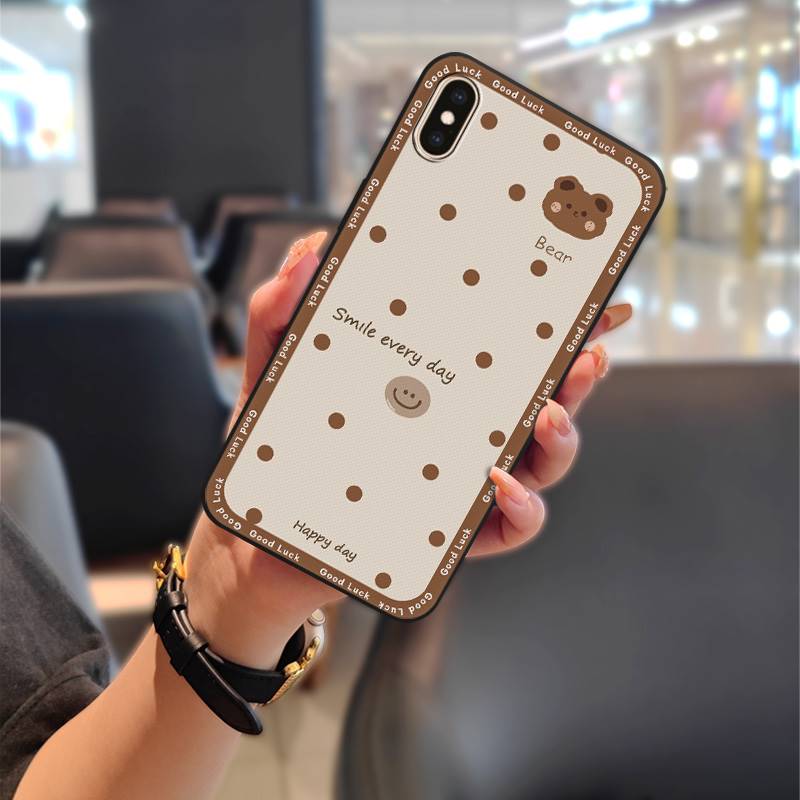 Protective Silicone Phone Case For iphone X/XS/ip X/ip XS Cute Durable Waterproof Graffiti Anti-dust Full wrap Soft case. 