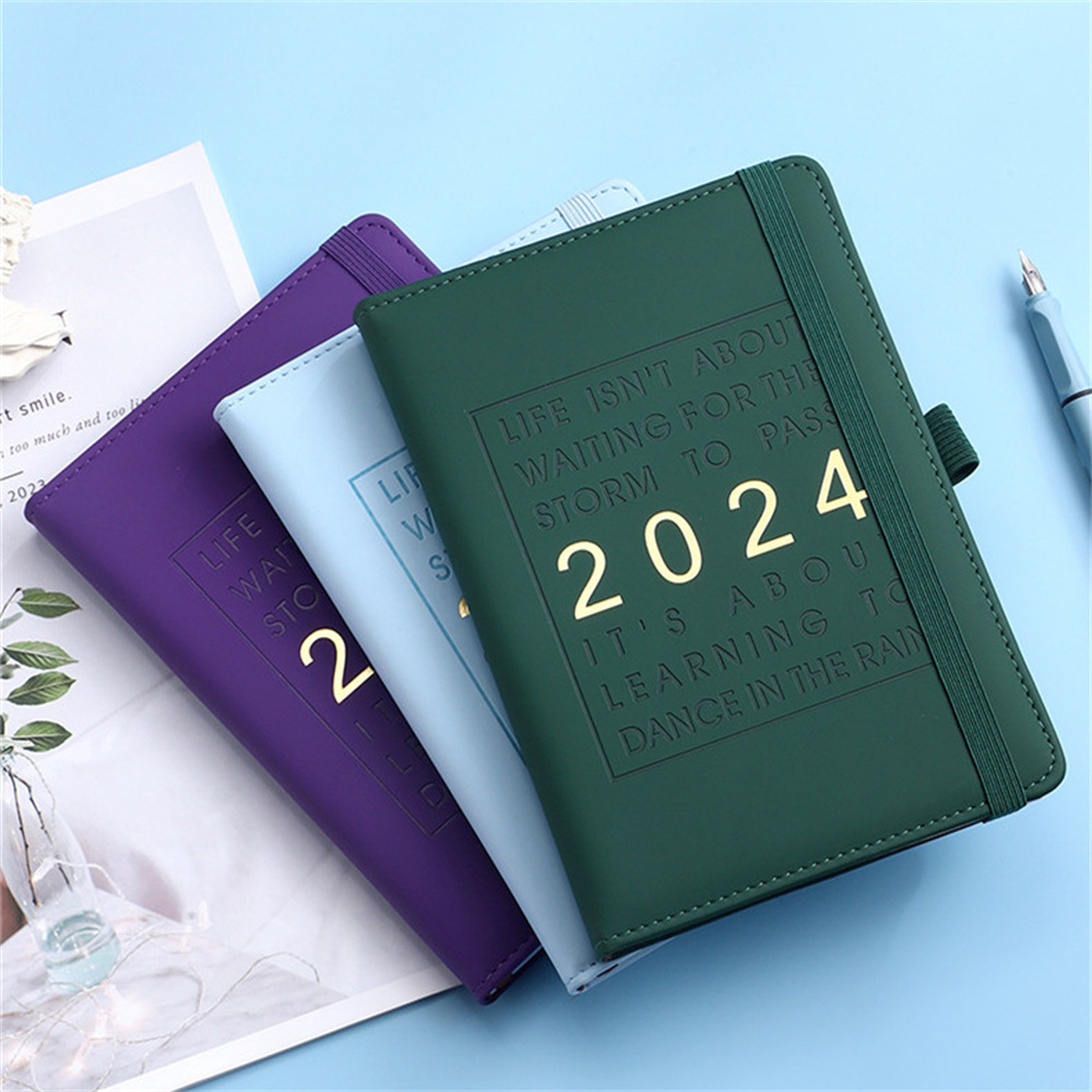 2024 Notebook 365 Days Schedule Organizer 2024 Notebook Diary Journal Planner 365 Days Schedule Organizer Portable Notepad Budget Book A5 Agenda Student Accessories Stationery