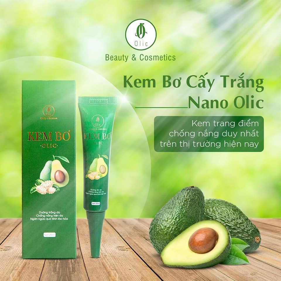 Kem bơ Olic dưỡng da và cấy trắng nano - 20ml