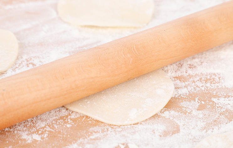 Cán lăn bột gỗ/ Rolling pin 40cm