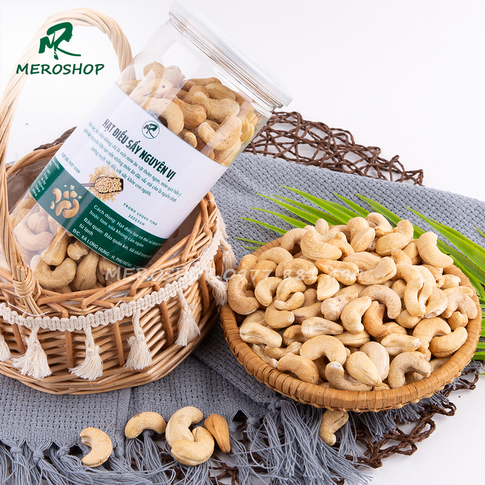 500GRAM HẠT ĐIỀU SẤY NGUYÊN VỊ KHÔNG LỤA