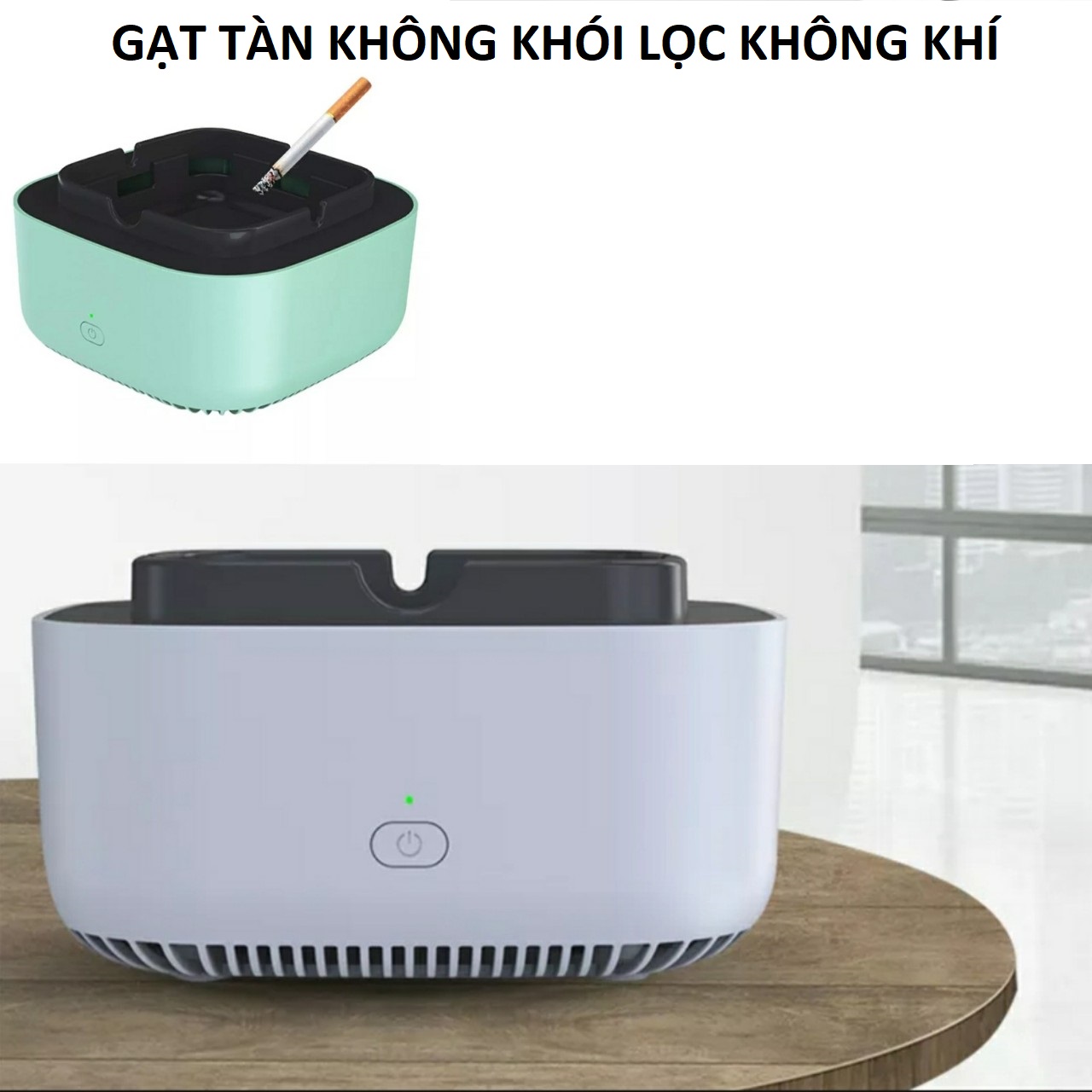 Gạt tàn thuôc không khói có lọc không khí hút tự động mâu mới loại tốt ngăn khói