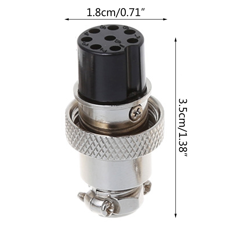 New arrival GX16 3/4/8 Pin Thread Female Circular Butting Aviation Socket Plug Wire Cable Panel Quick Connector Adapter Accessories