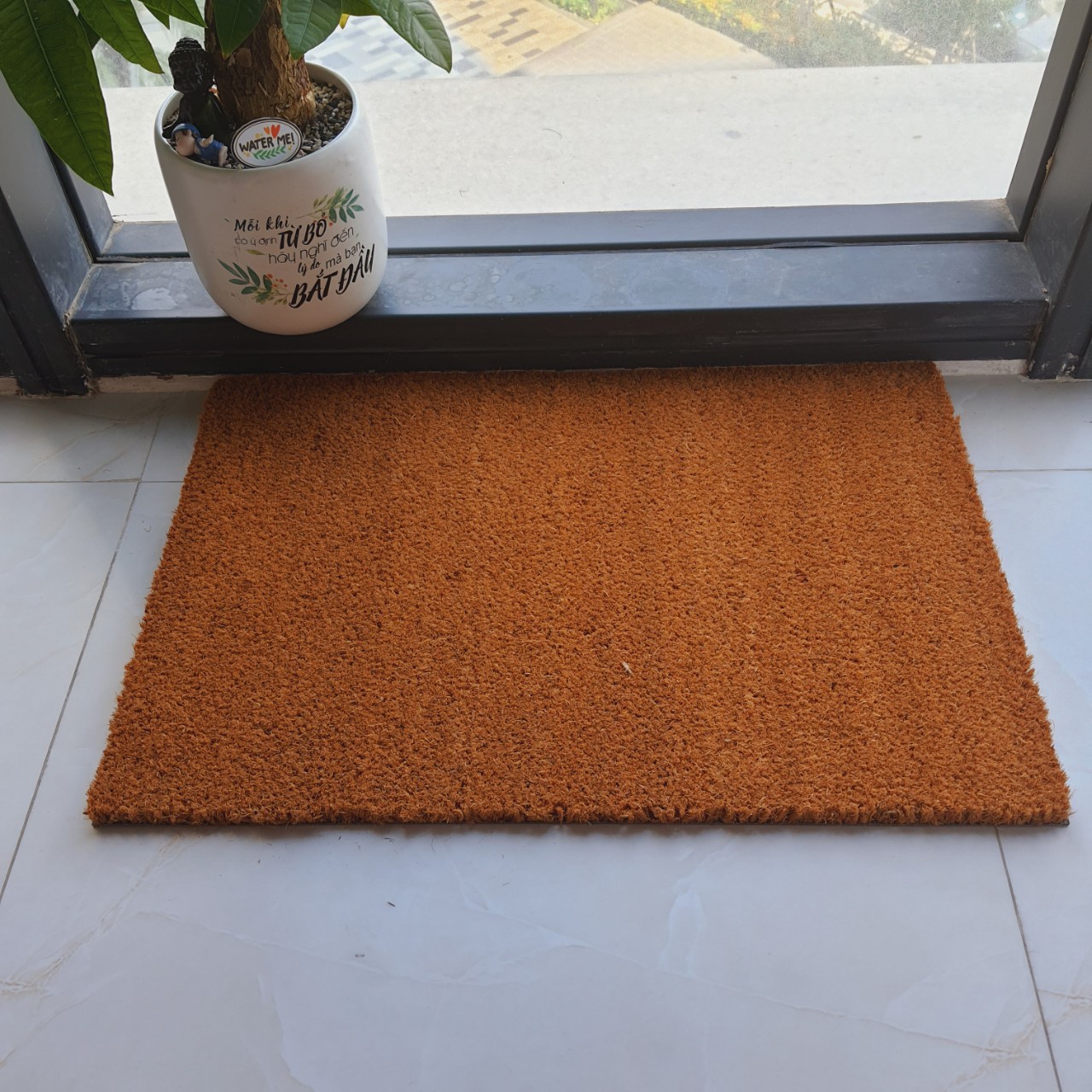Thảm chùi chân giày dép cao cấp bằng xơ dừa tự nhiên size 40x60
