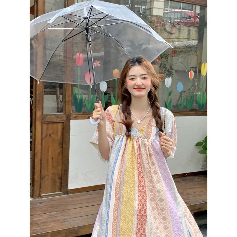 Váy suông họa tiết xinh xắn