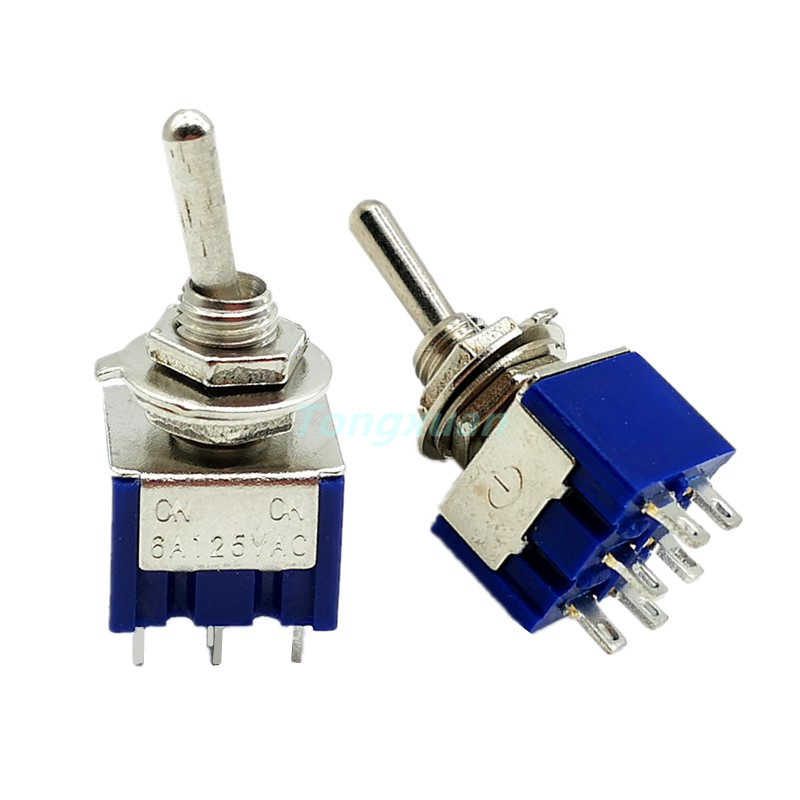 【TopazTrove】5pcs Miniature Toggle Switch Double Throw ON-OFF-ON /ON-ON ...