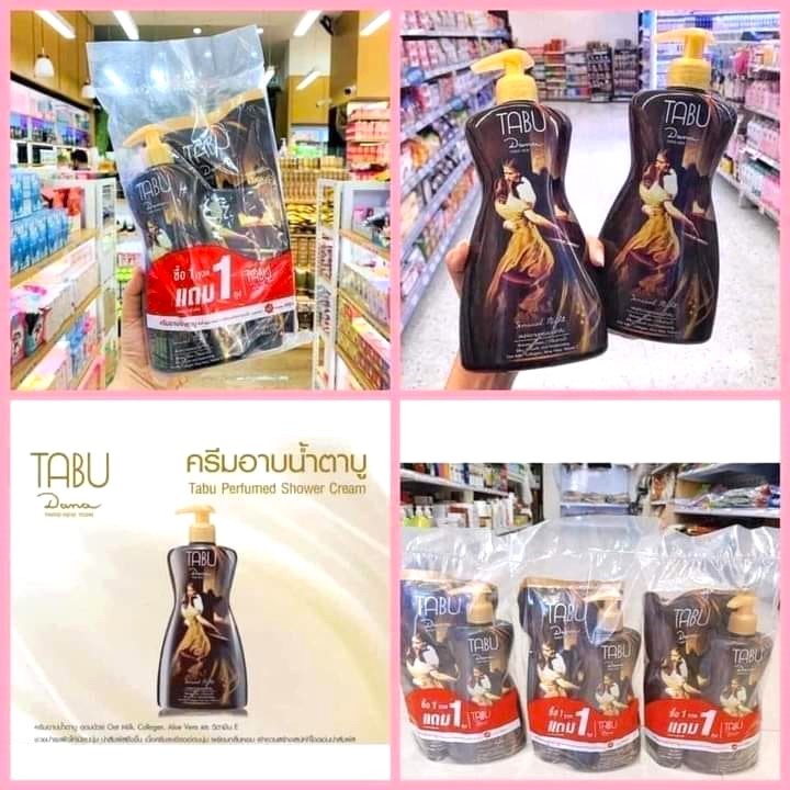 [Chính Hãng] Combo Sữa Tắm Hương Nước Hoa TABU Thái Lan (Chai 500ml + Túi 400ml)