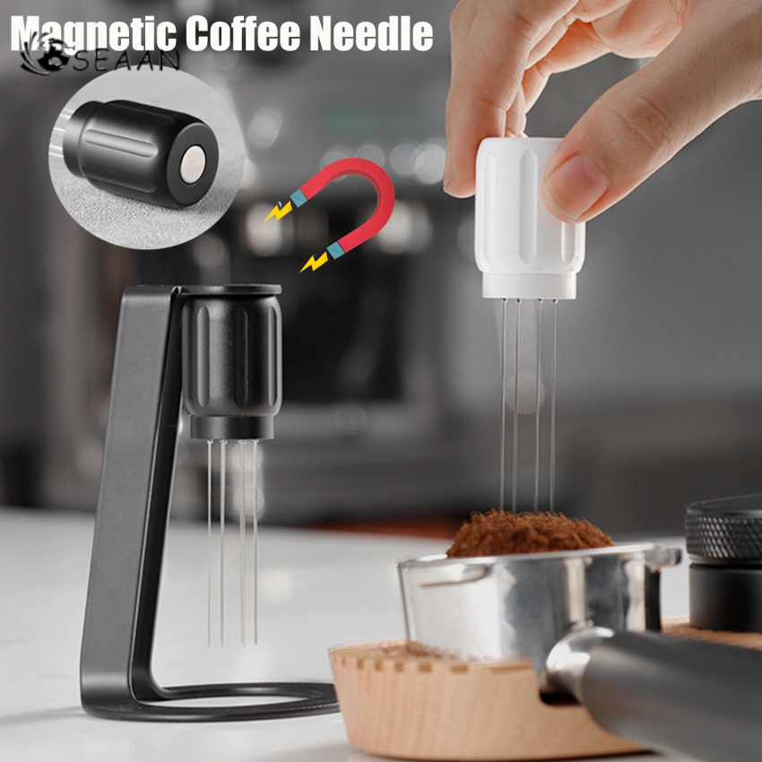 WDT Tools Coffee Needle Distributor Mag-netic Leveler Stirrer With Stand For Tamper Espresso Maker Accessories Barista Tools