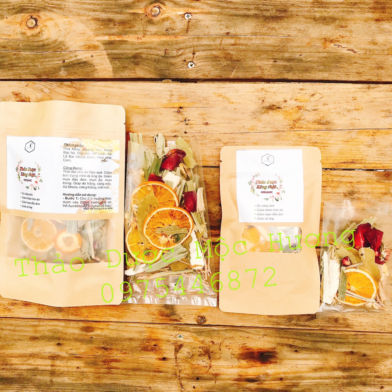 - xông mặt thảo dược organic - mộc hương