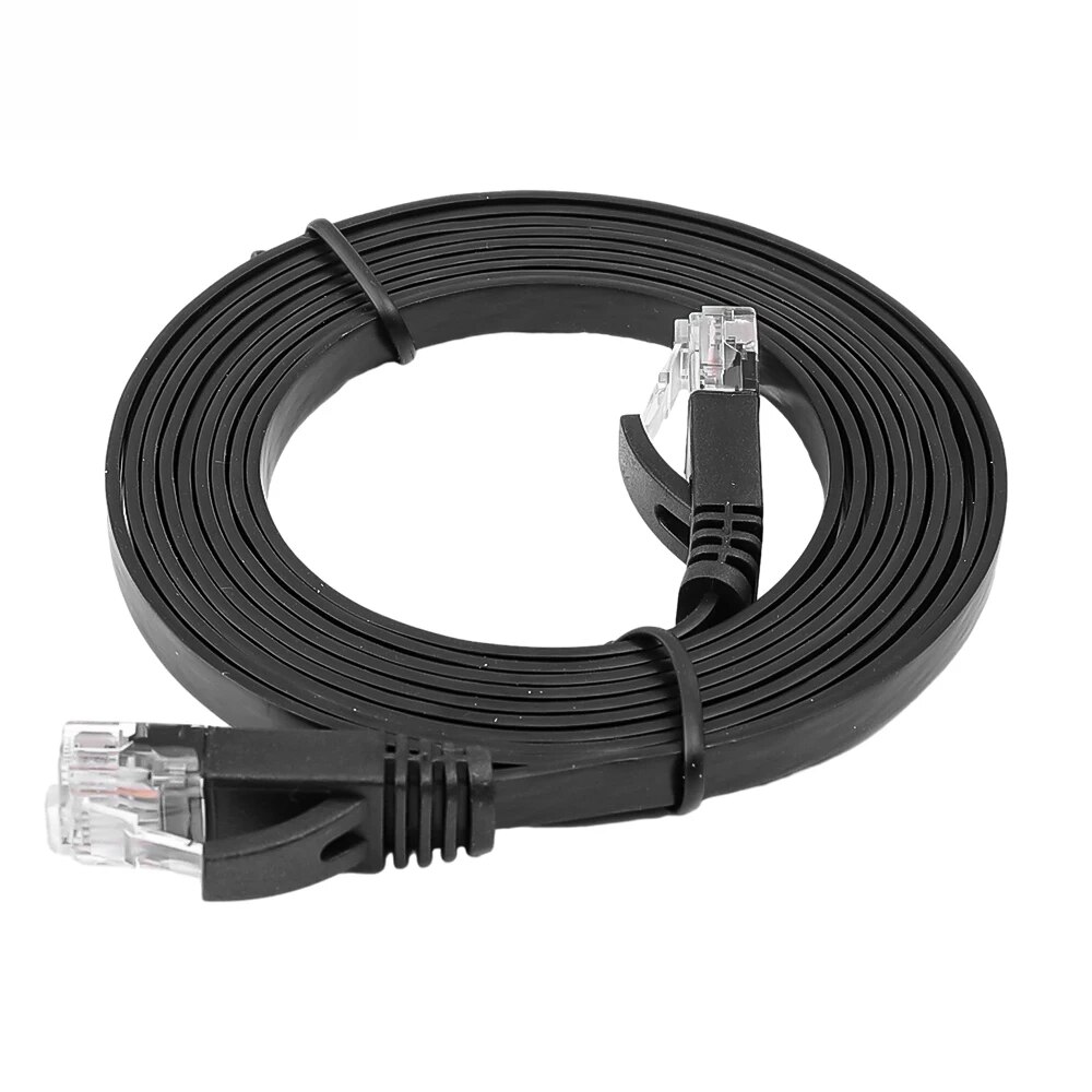 0.5/1/2m rj45 cat 6 ethernet cables flat lan cable cord high speed internet & network wire for ps pc modem router