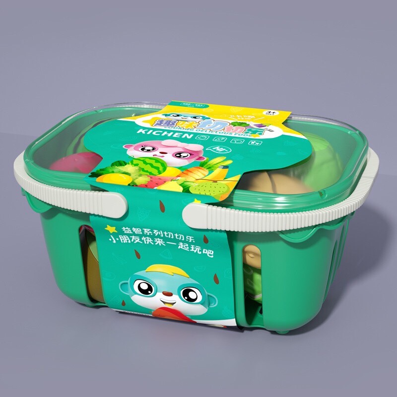 ĐỒ CHƠI CẮT HOA QUẢ, GIỎ CẮT HOA QUẢ 30 CHI TIẾT