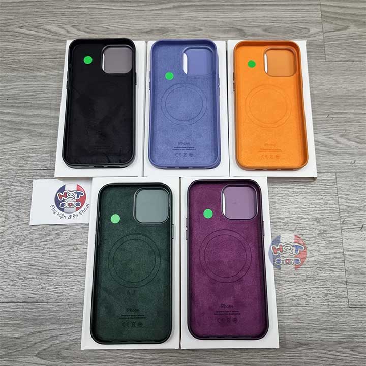 Ốp lưng da Leather Case Magsafe cho IPhone 13 Pro Max / 13 Pro (Da Bò Thật)