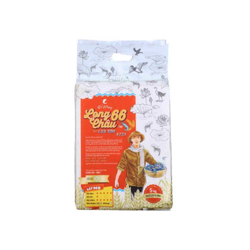 White rice st25 long chau co may 5kg