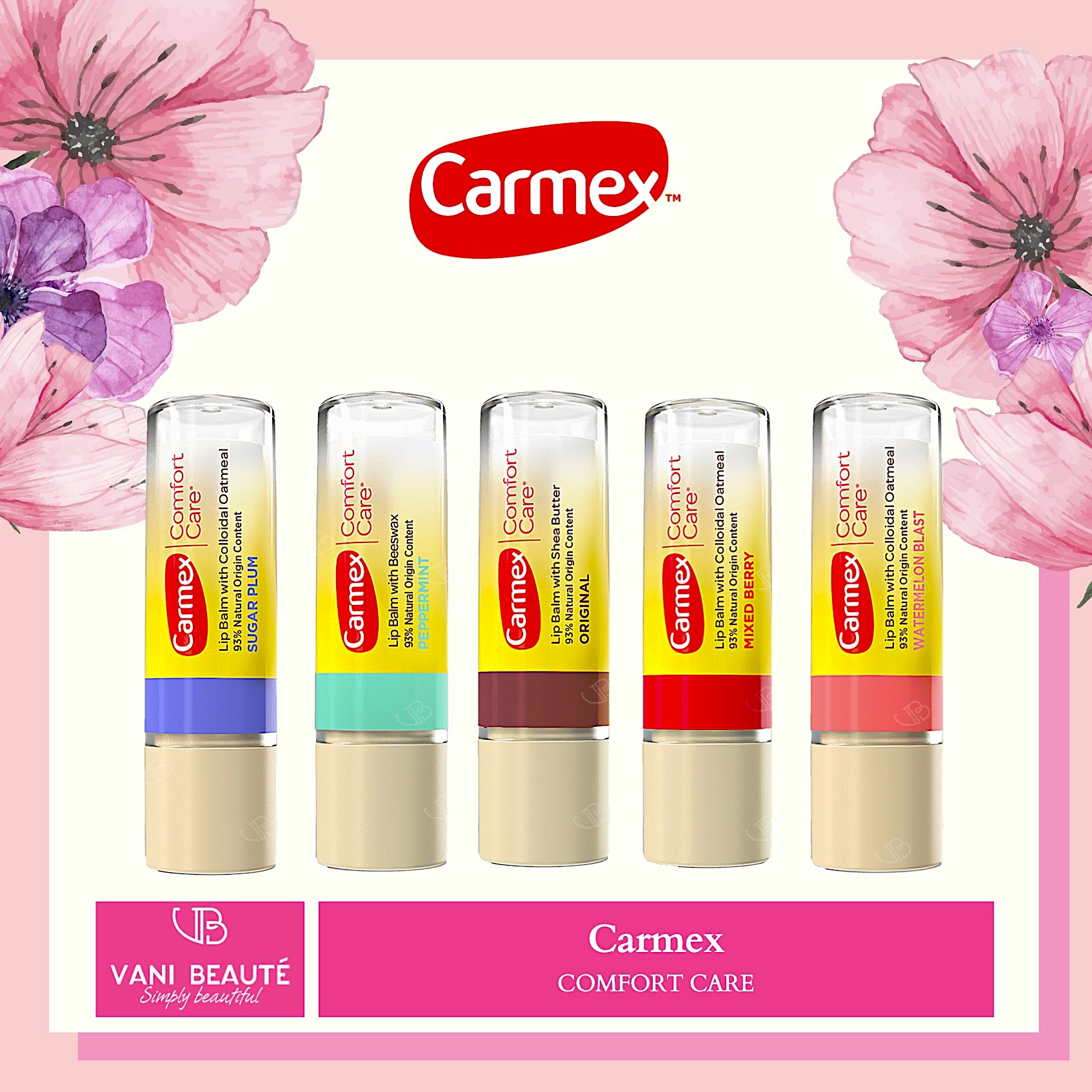 Set son dưỡng Carmex dòng Comfort Care