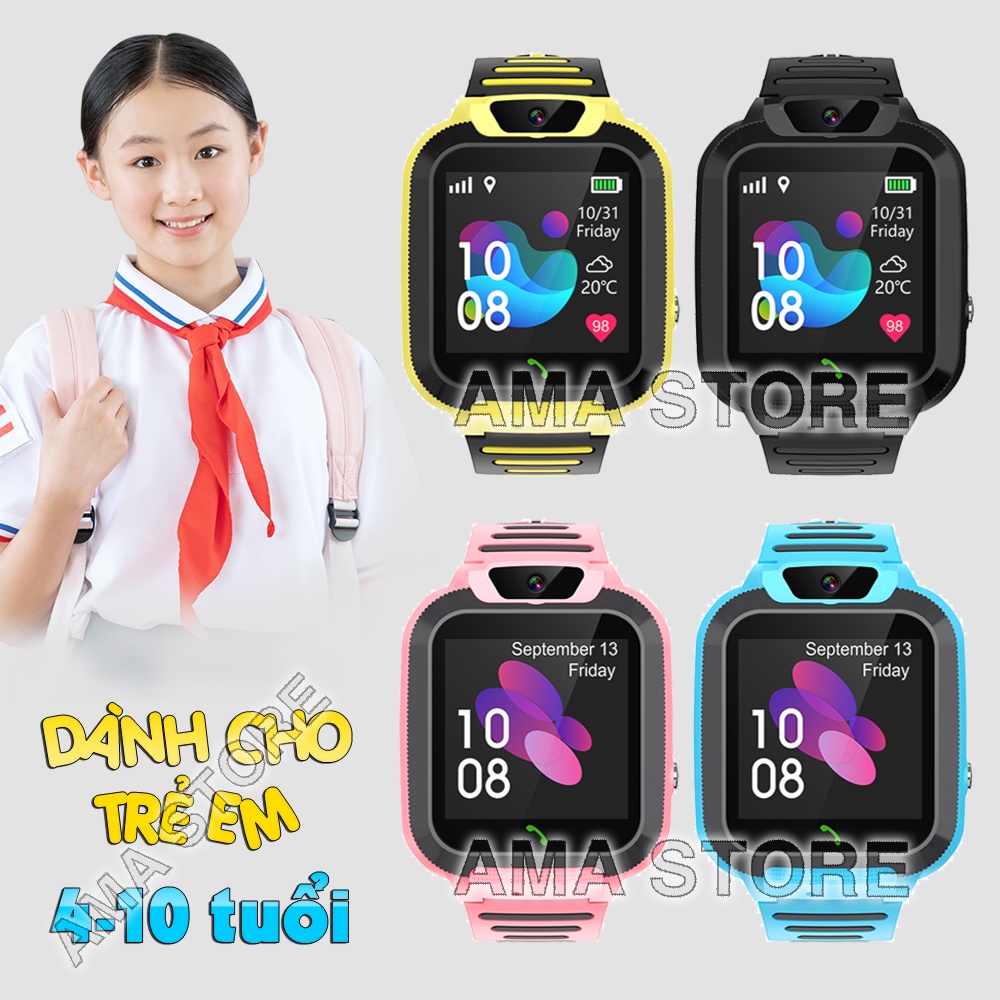 Đồng hồ Thông minh Chống nước IP67 Dành cho Trẻ em nhuẩn AMA Watch Q16S