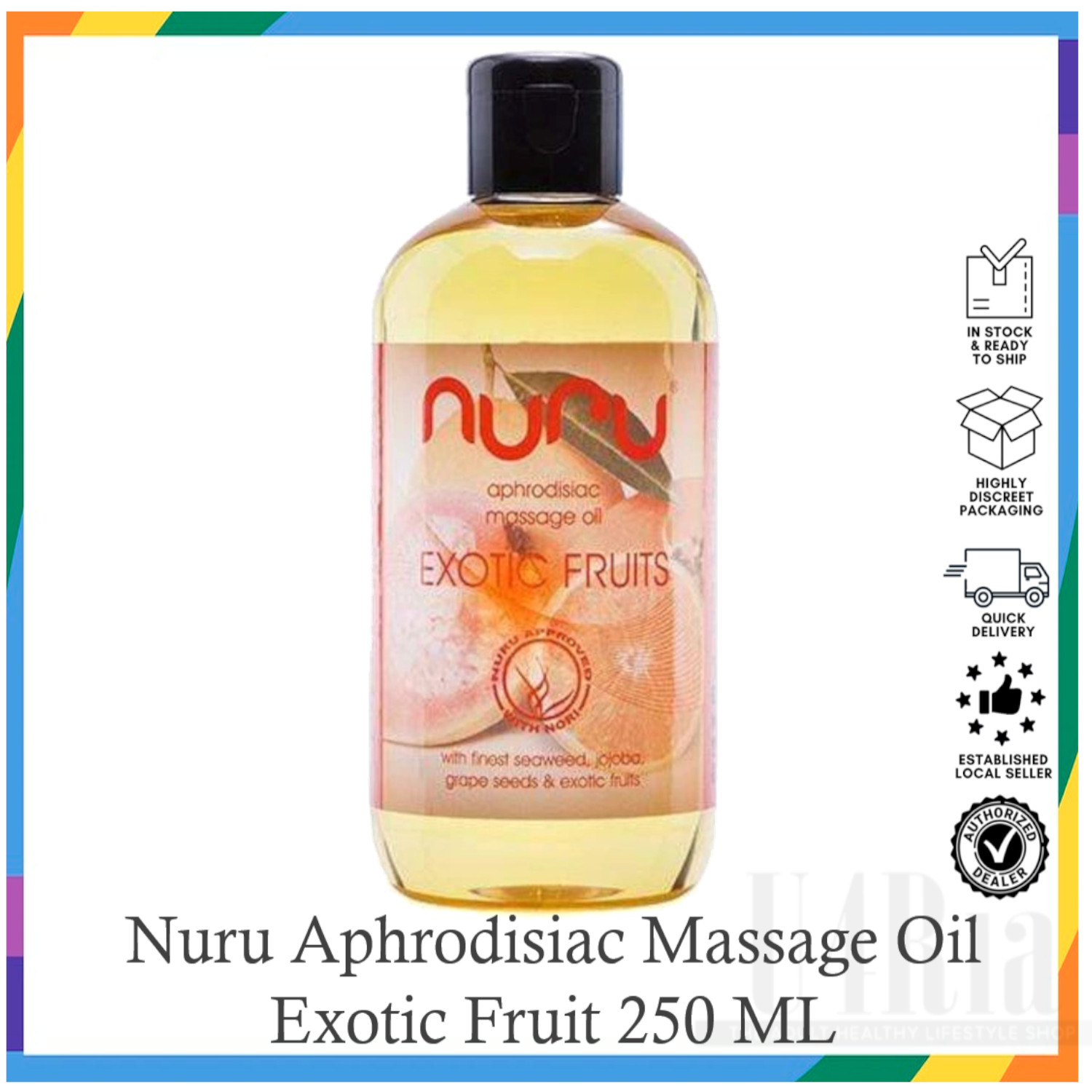 Nuru Aphrodisiac Massage Oil Exotic Fruits 250 ml | Lazada Singapore