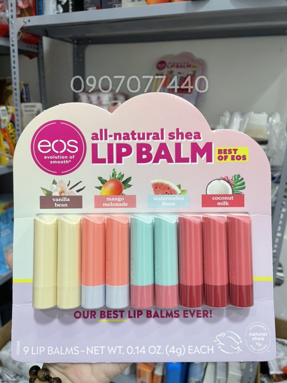 Son dưỡng môi hữu cơ EOS all-natural shea Lip Balm - EDS Mart