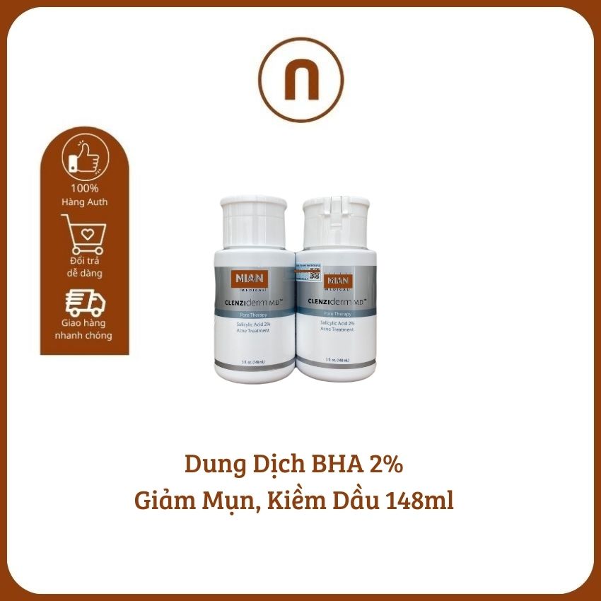 [FREE SHIP] Dung Dịch BHA 2%_Giảm Mụn, Kiềm Dầu_NIAN