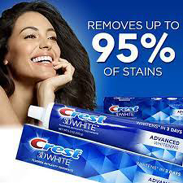 5 Tuýp Kem Đánh Răng Crest 3D White Advanced Triple Whitening (5 x 158g)