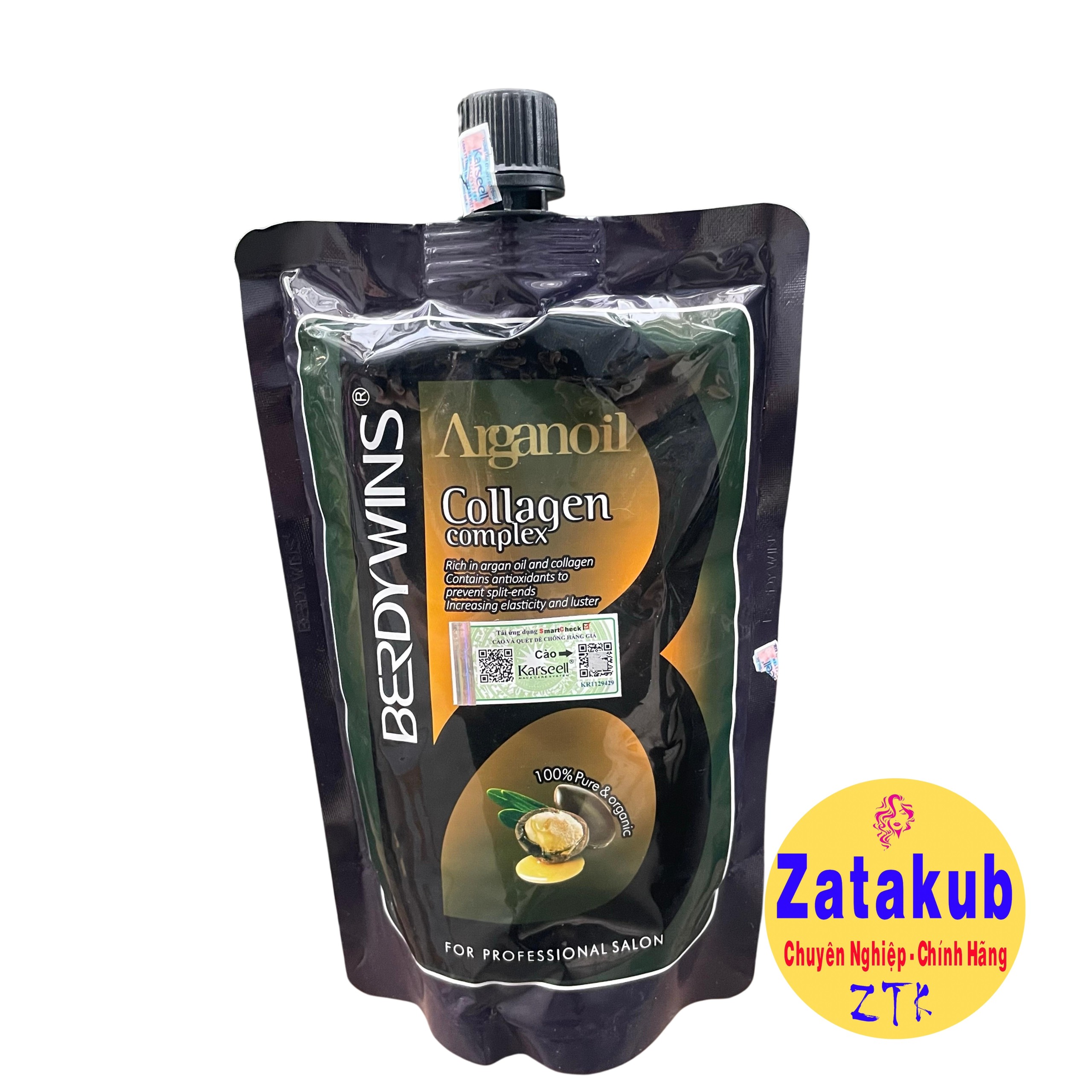 [HCM]Ủ Tóc  Collagen Berdywins Collagen Arganoil 500ml