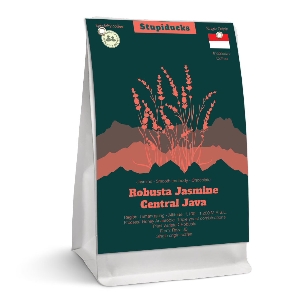 Cà Phê Hạt Specialty Indonesia Central Java Fine Robusta Floral Jasmine - Stupiducks Specialty Coffee