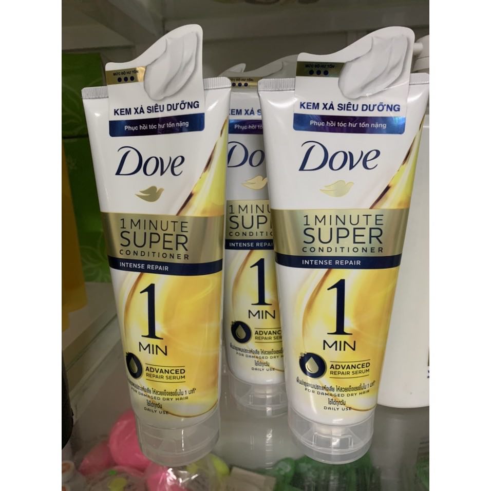 Kem xả Dove Phục Hồi Tóc 1 Phút Siêu Dưỡng 180ml