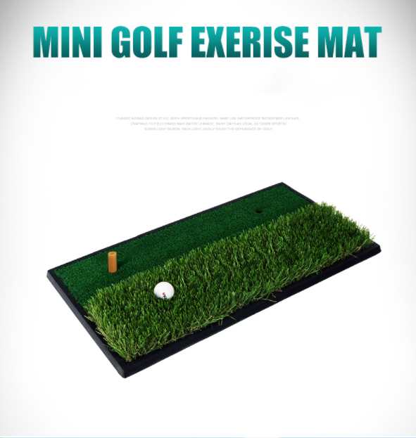 Thảm swing tập golf mini 60 x 30 đế cao su đàn hồi tốt, có kèm tee cao su - chính hãng pgm