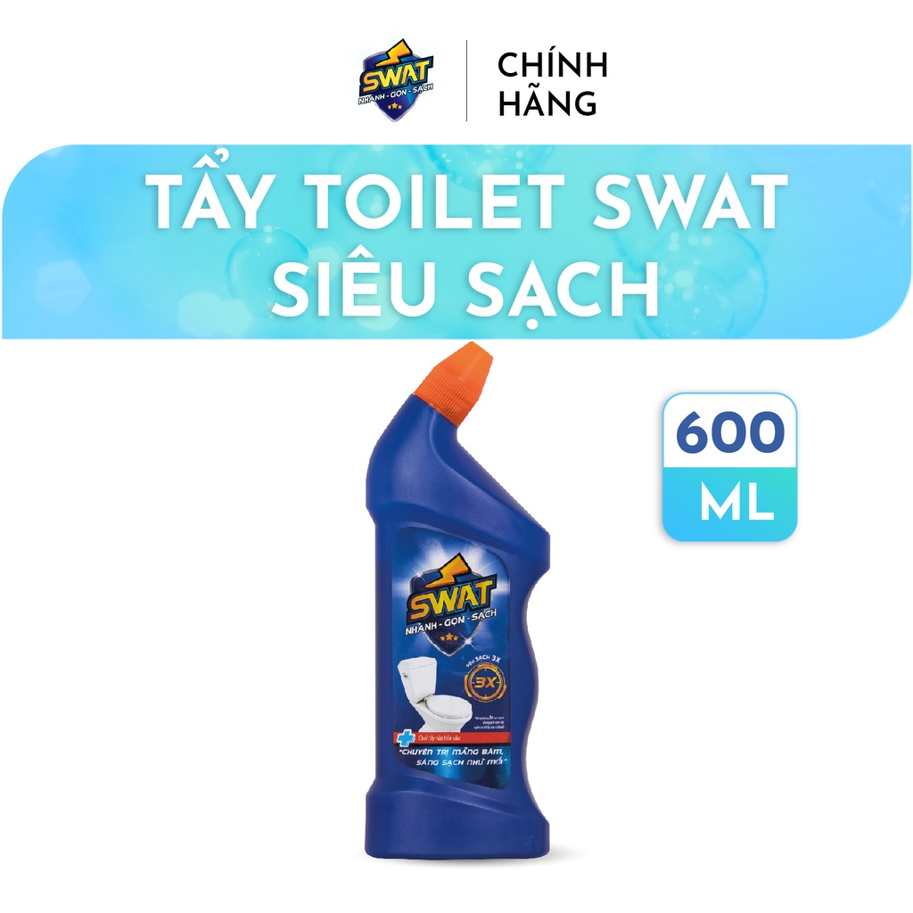 Chất Tẩy Toilet Swat Siêu Sạch 600 Ml