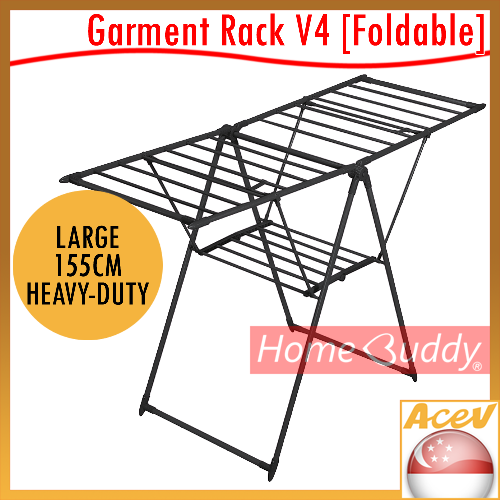 🔥SG🔥 Garment Foldable Drying Rack V4. LARGE 155cm. HEAVYDUTY. READY