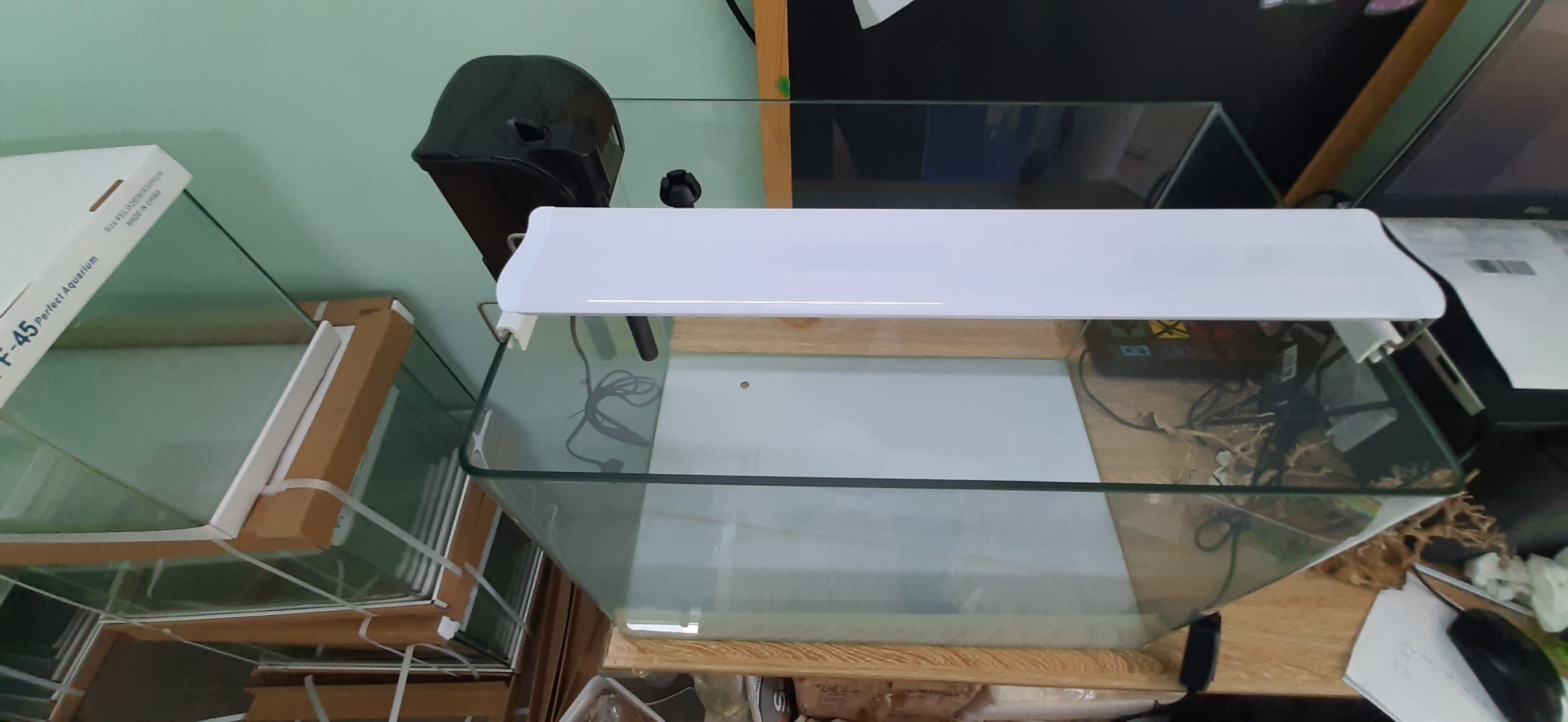 Bể cá đúc 45x28x30 cm, hồ cá mini thủy sinh để bàn