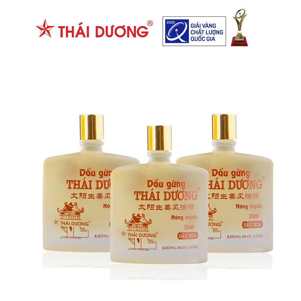 Dầu gió gừng Thái Dương 24ml - Sao Thái Dương