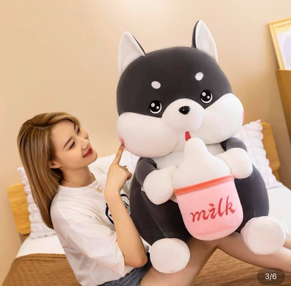 VỊT BÔNG ÔM SỮA VẢI MINISO 4 CHIỀU CAO CẤP SIZE LỚN
