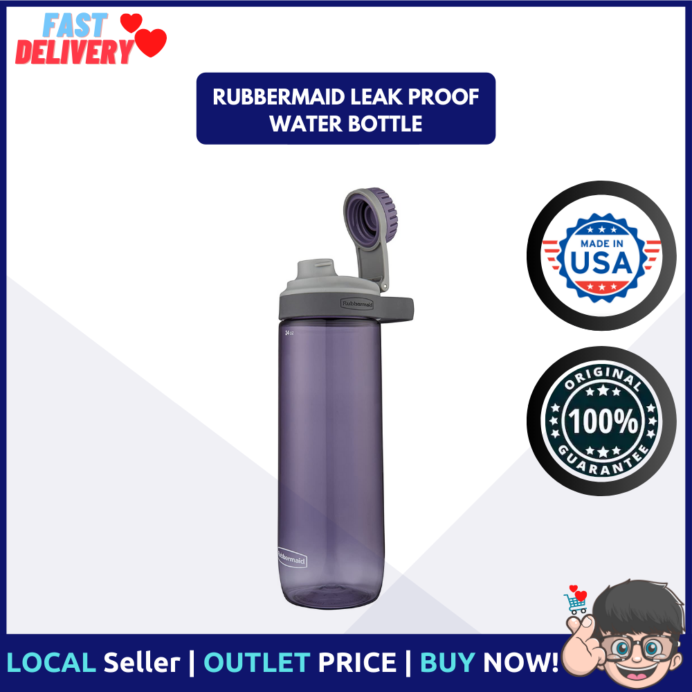 Rubbermaid Leak-Proof Chug Water Bottle, 24 oz, Dusty Lilac 