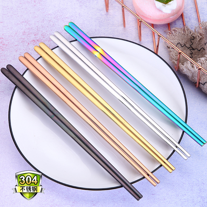 1%20Pair%20304%20Stainless%20Steel%20Solid%20Flat%20Chopsticks%20Household%20Rainbow%20Chopsticks%20Portable%20Dinnerware%20Korean%20Tableware%20-%20Image%204