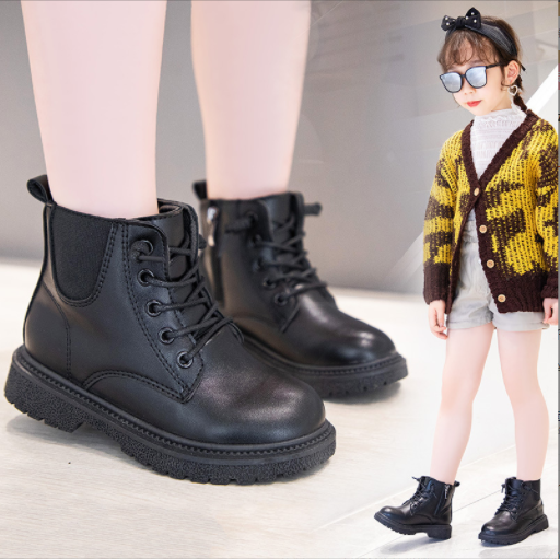 Giày Boot da cho bé gái (cao cấp )(mẫu mới nhất ) HT108