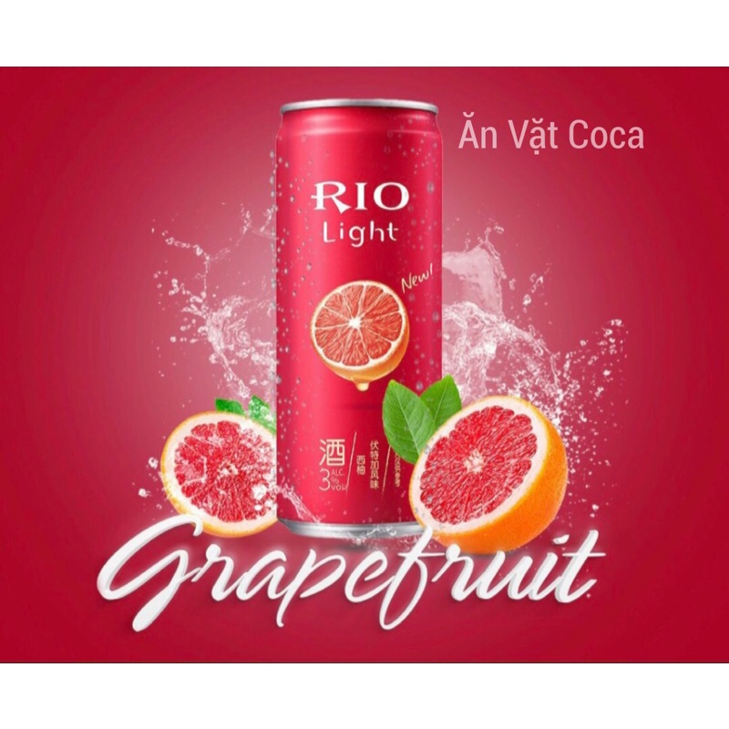 (10 Vị) Cocktail Hoa Quả Cao Cấp Rio Lon 330ml
